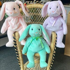 Ty Beanie Babies: Hoppity, Floppity and Hippity - set of 3